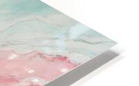 Green and Pink Marble HD Metal print