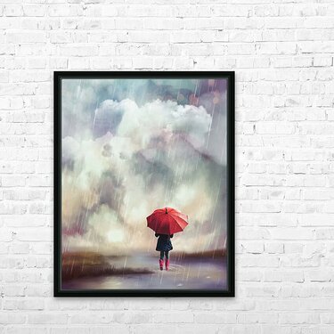 rainy day by Susan Paradise Burke Wall Art