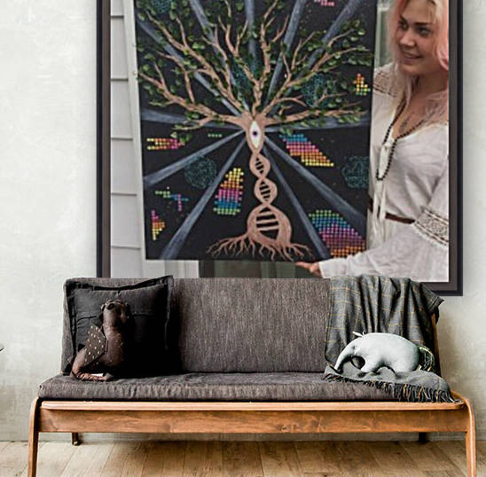 Transformation sensation  by Cosmic dreaming art by Alma Paliulis