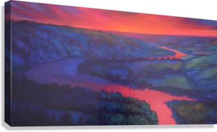 Peace River at Sunset Canvas Print