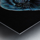 Curious Raven Metal print