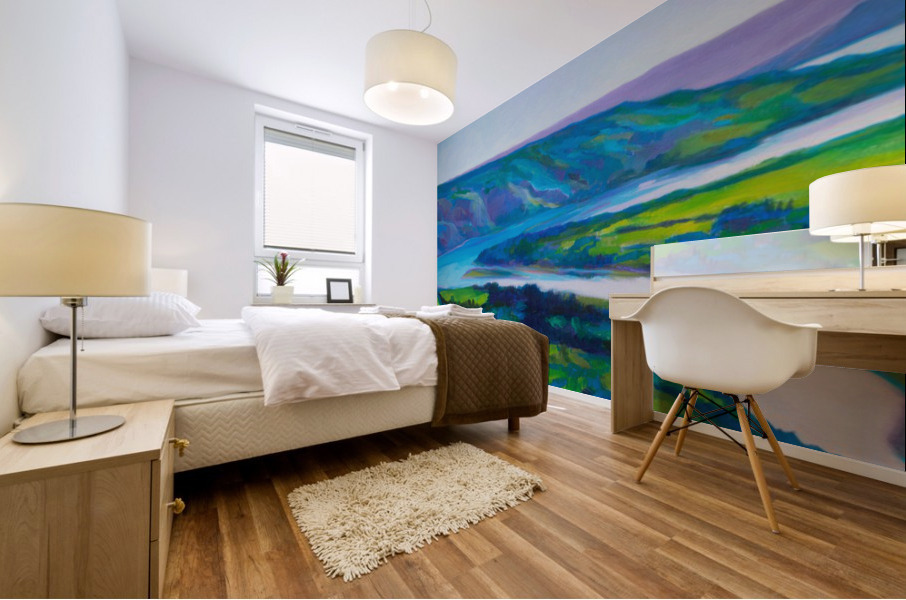 Peace River in Spring Mural print