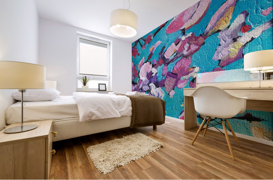 Cherry Blossoms Mural print