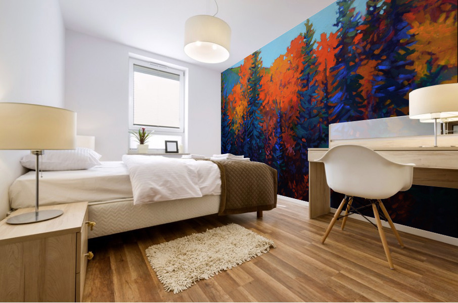 Beatton River Valley in Fall Mural print