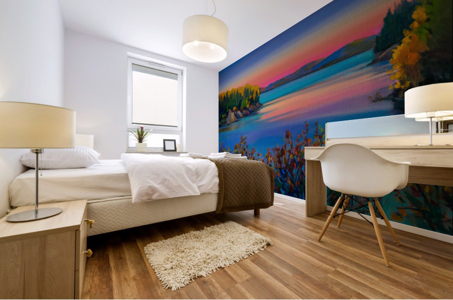 Williston Lake View Mural print