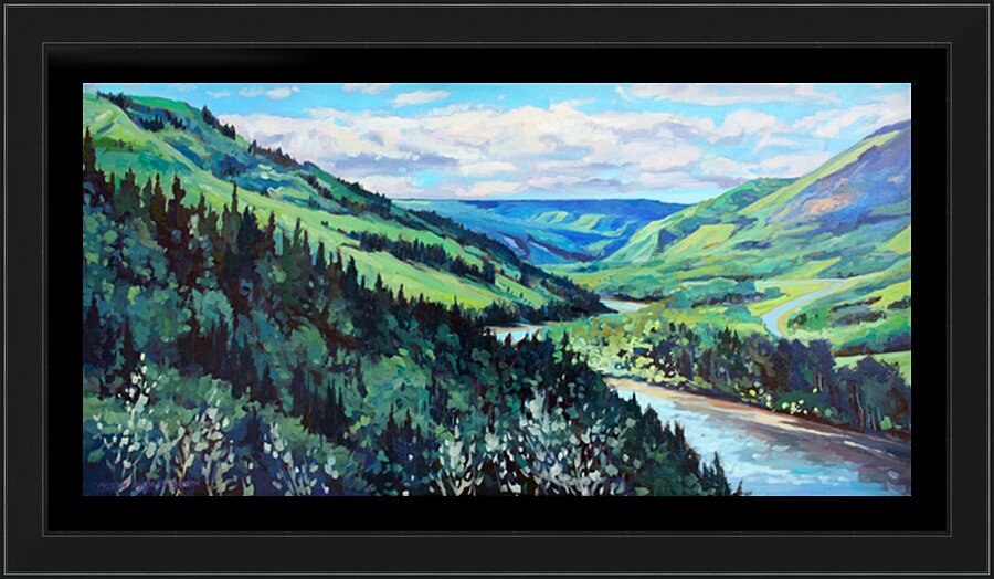 Beatton River Valley Picture Frame print
