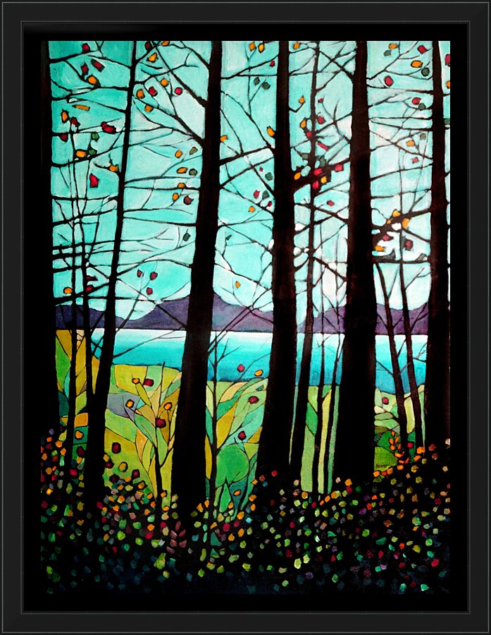 Trees in Fall Picture Frame print