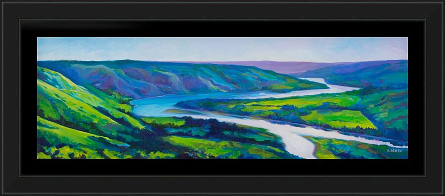 Peace River in Spring Picture Frame print