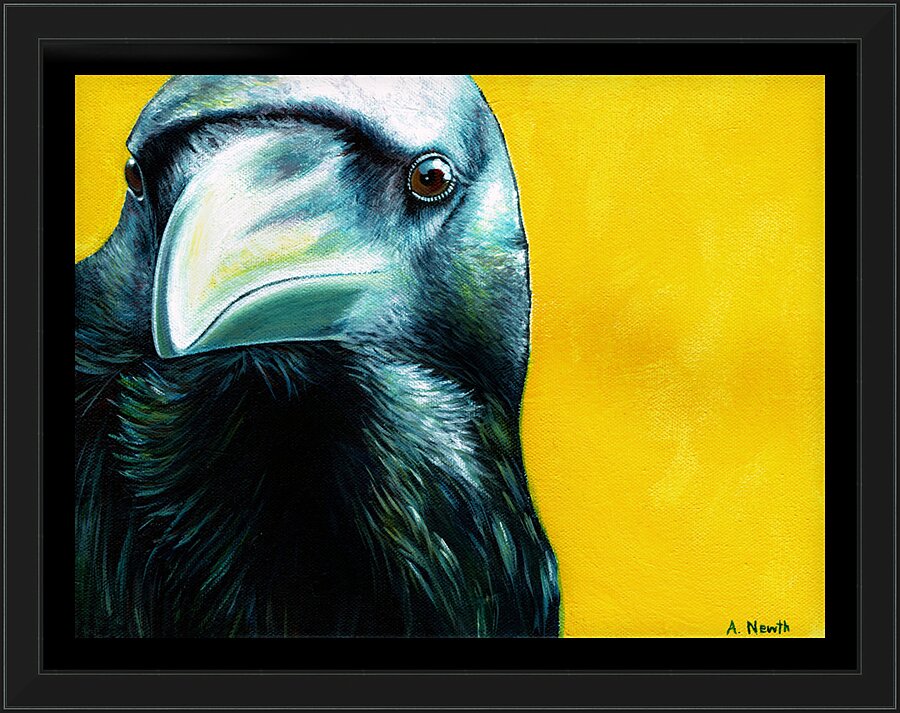 The Crow Picture Frame print