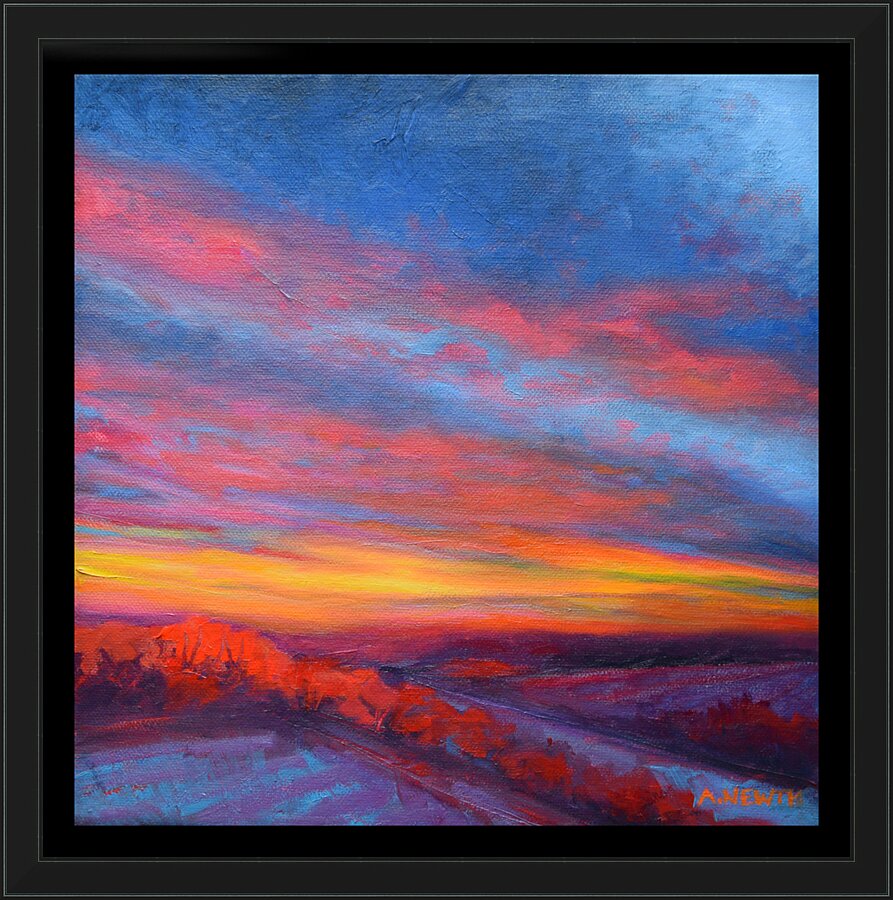 Montney Sunset Picture Frame print
