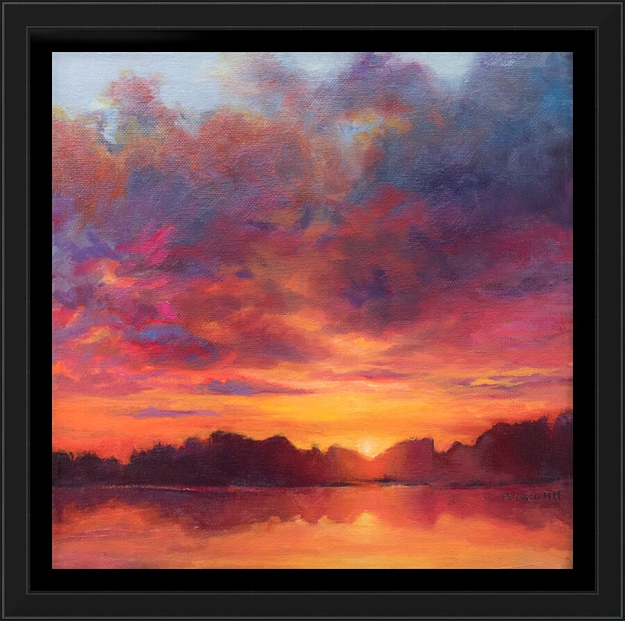 Peace Sunset Picture Frame print