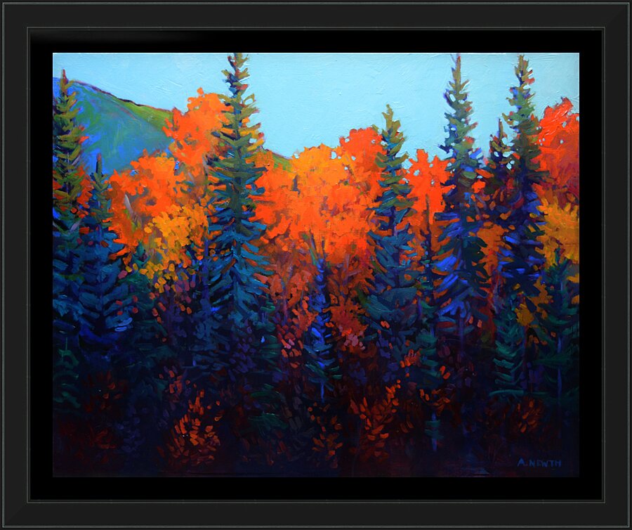 Beatton River Valley in Fall Picture Frame print