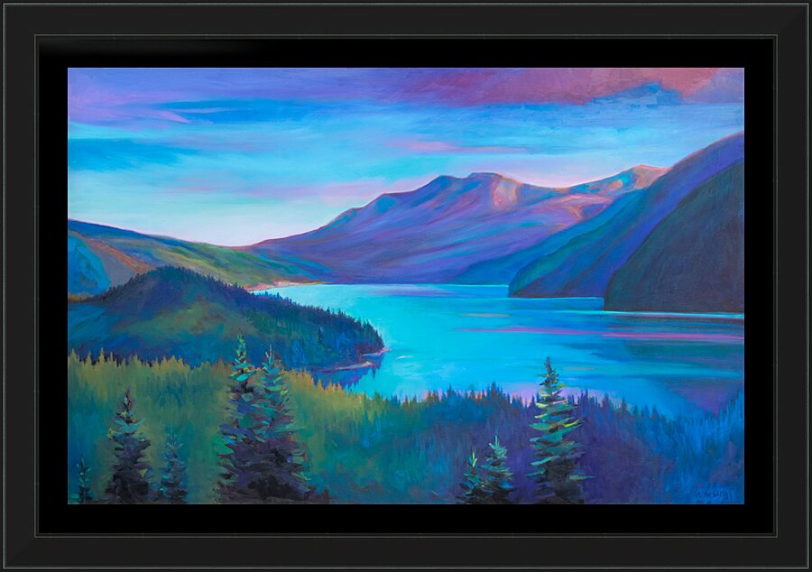 Muncho Lake Viewpoint Picture Frame print