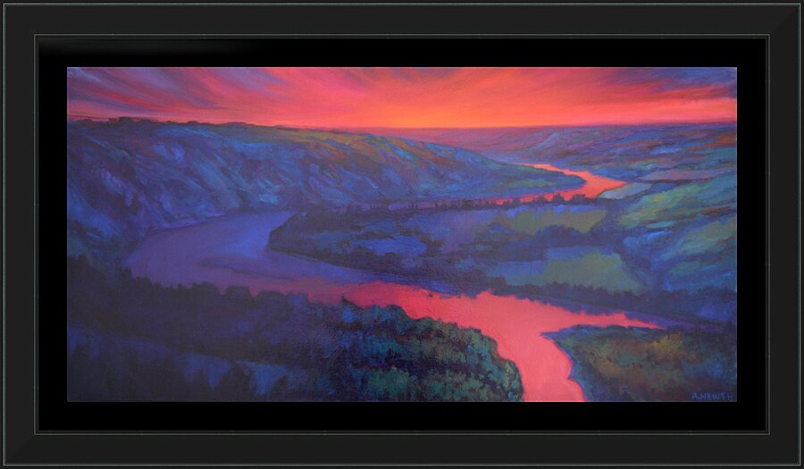 Peace River at Sunset Picture Frame print