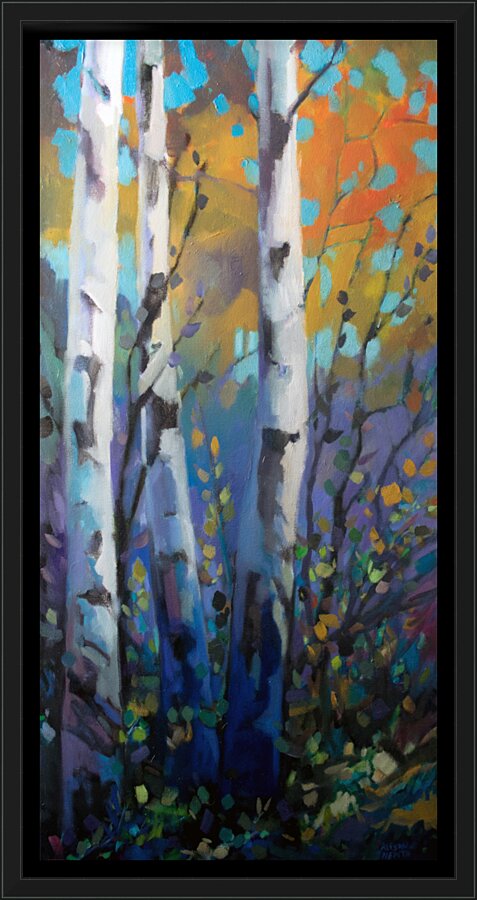 Poplars Picture Frame print