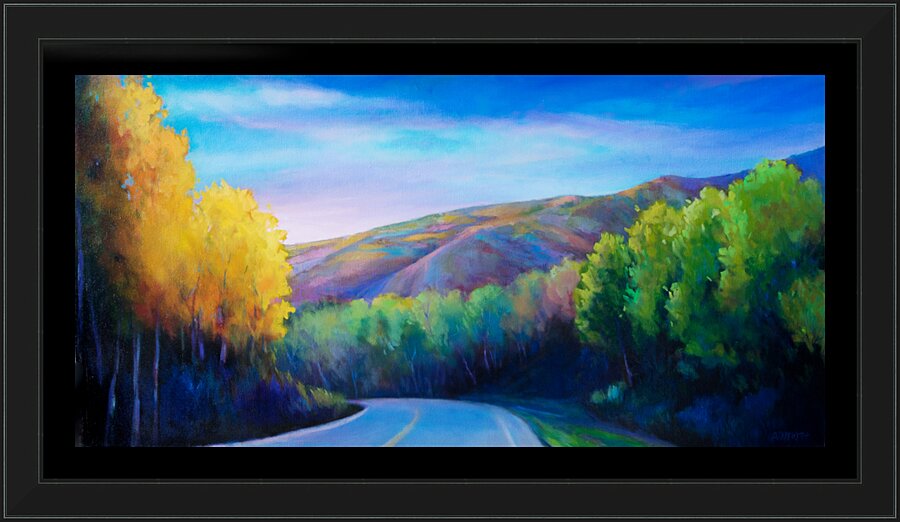Road to Bear Flat Picture Frame print