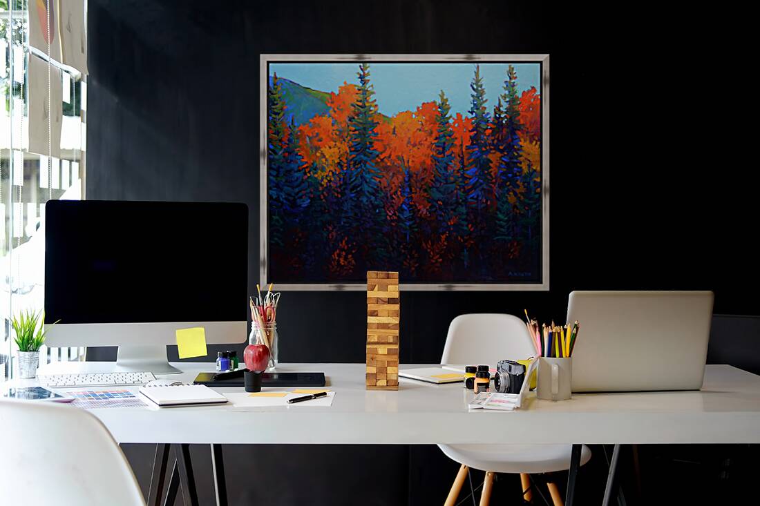 Beatton River Valley in Fall Reproduction
