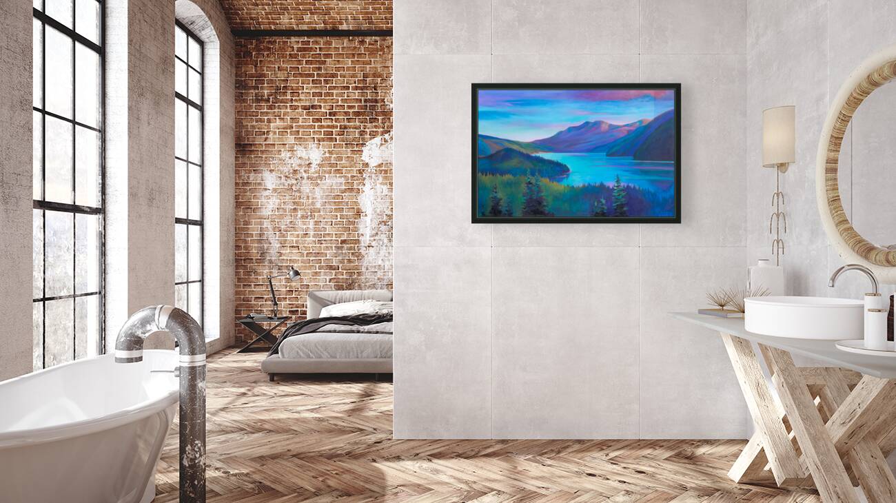 Muncho Lake Viewpoint Reproduction