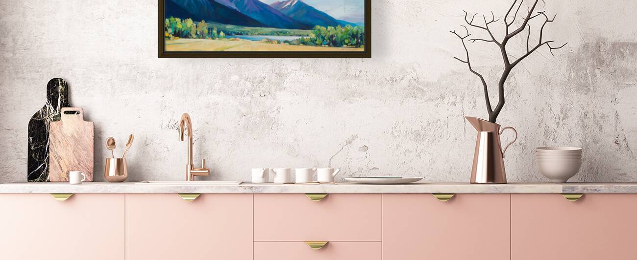 Hudson Bay Mountain at Lake Kathlyn by Art by Alison Newth