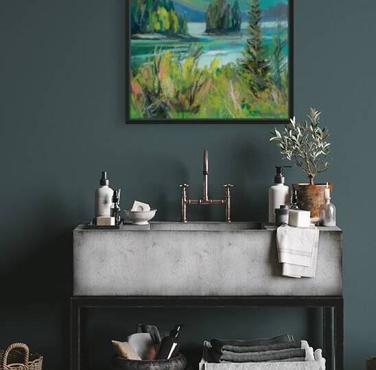 Past Galloway Rapids Bridge by Art by Alison Newth