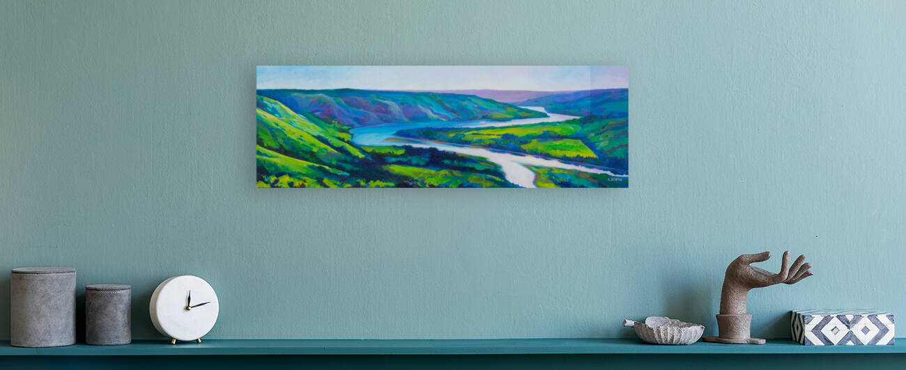 Peace River in Spring by Art by Alison Newth