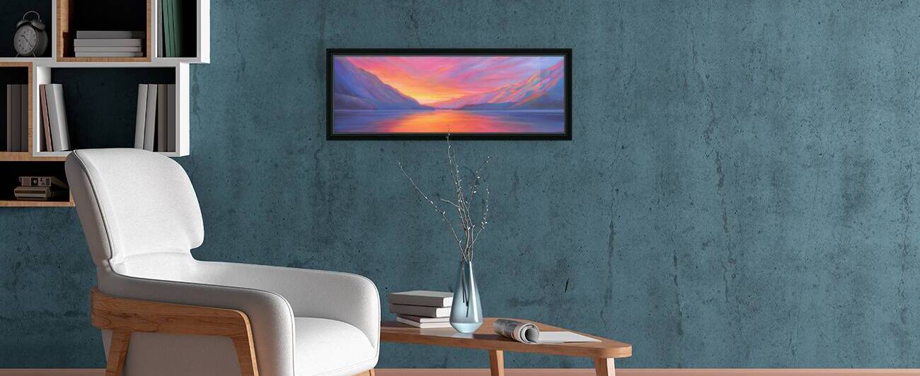Muncho Lake Sunset Reproduction