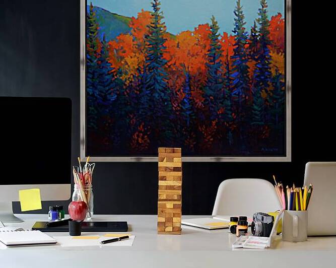 Beatton River Valley in Fall Reproduction