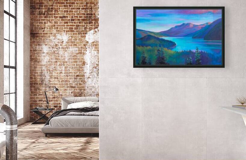 Muncho Lake Viewpoint by Art by Alison Newth