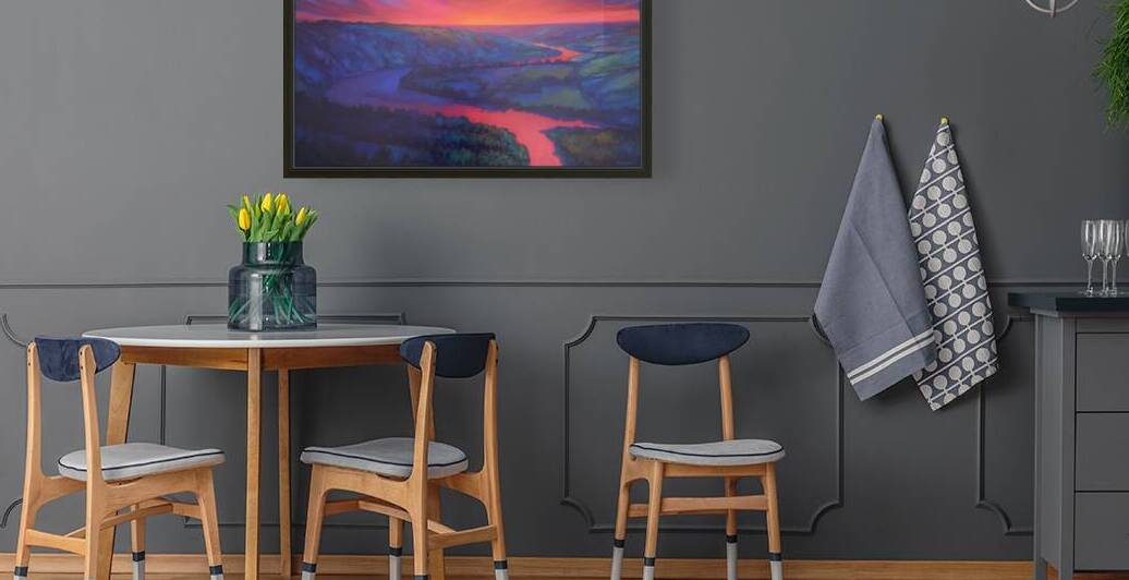 Peace River at Sunset by Art by Alison Newth