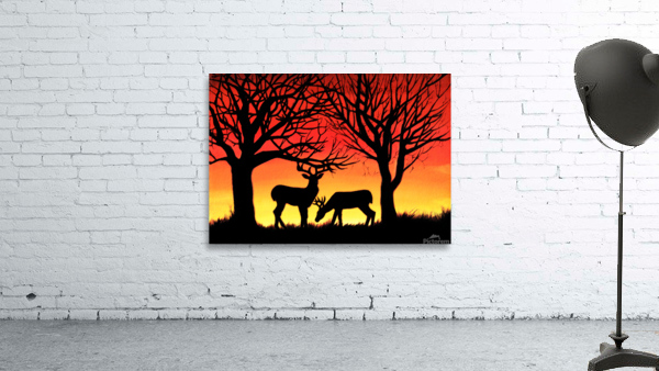 Grazing Deer Wall Preview