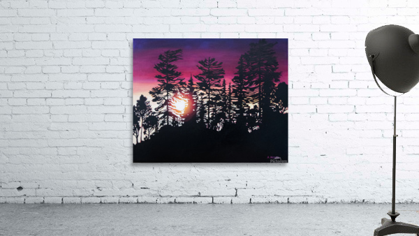 Purple Sunset Wall Preview