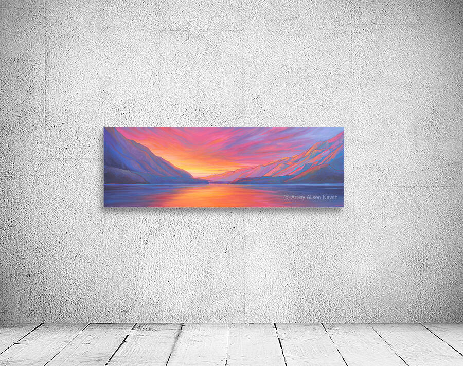 Muncho Lake Sunset Wall Preview
