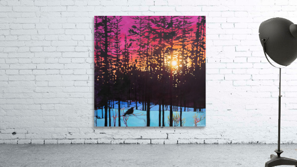 Crows at Sunset Wall Preview