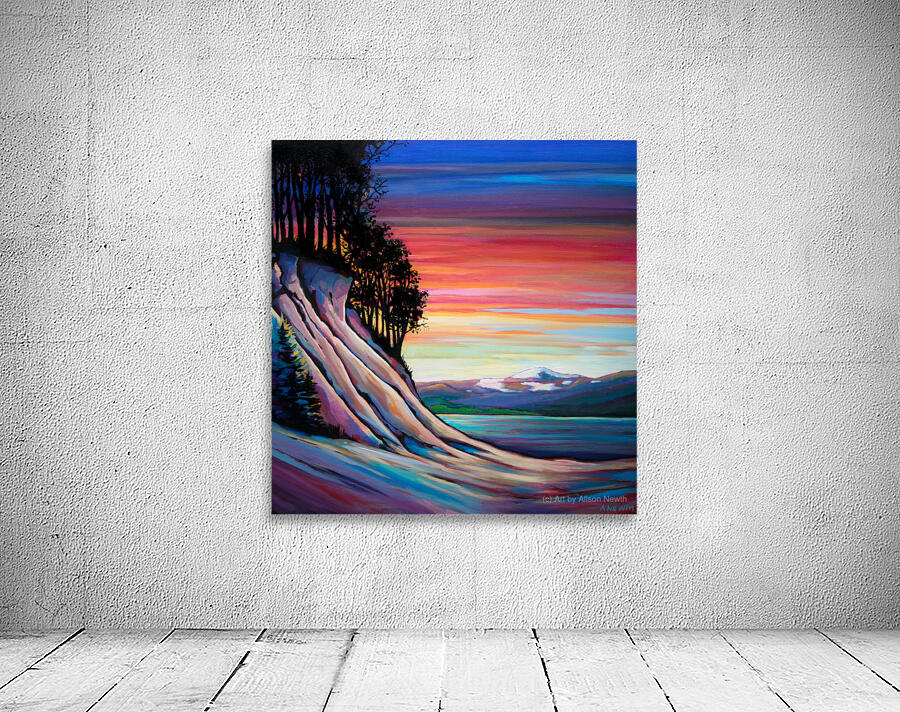 Williston Lake Sunset Wall Preview