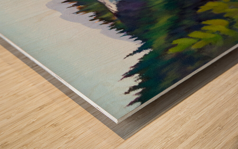 Kinuseo Falls Square Alt Wood print