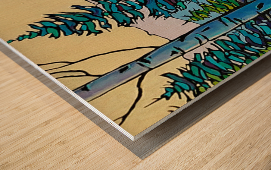 Buffalo At Liard Wood print