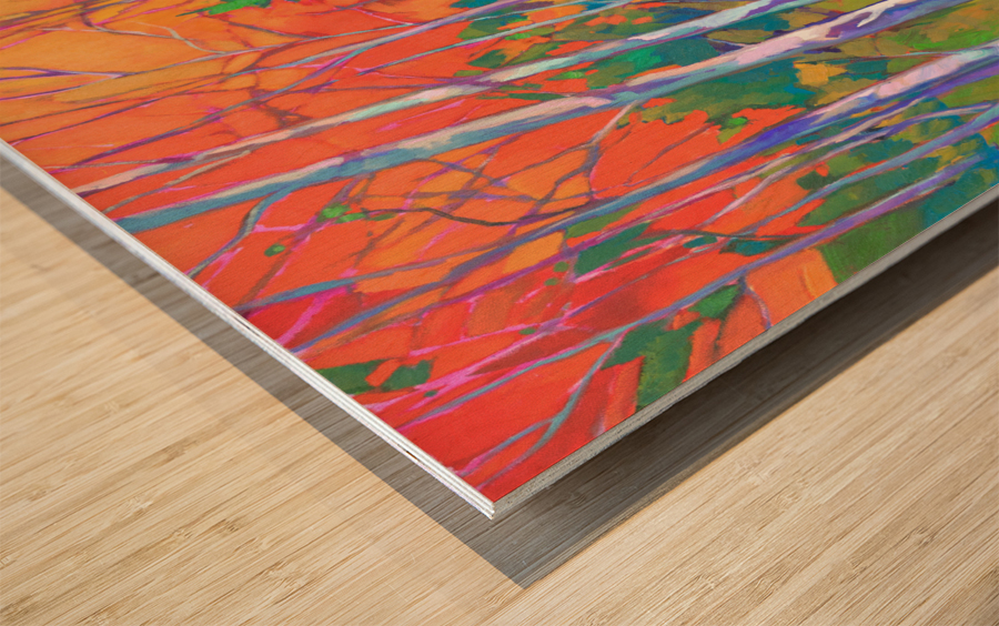 Autumn Foliage Wood print