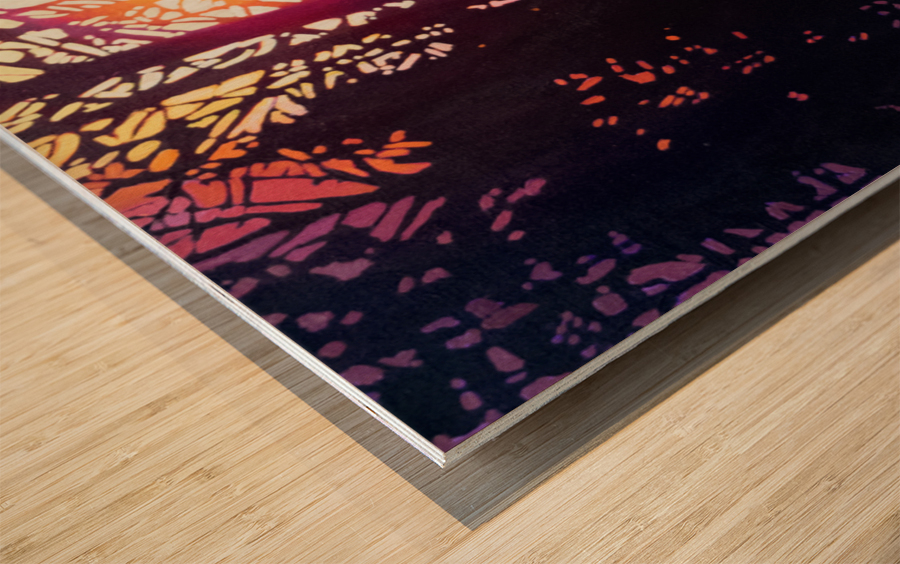Northern Sunset II Wood print