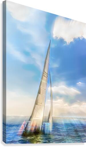 Sailing the Sound Canvas Print