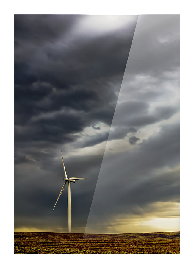 Electric Wind Picture Frame print