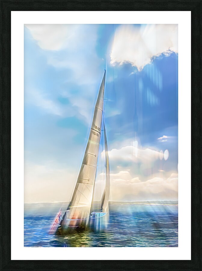 Sailing the Sound Picture Frame print