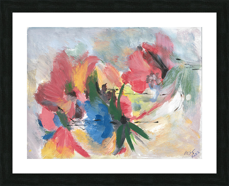 Floral Theme Picture Frame print