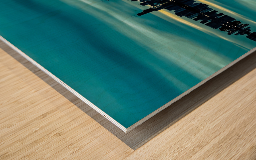 calmnight Wood print