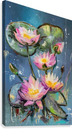 Water lilies Canvas Print