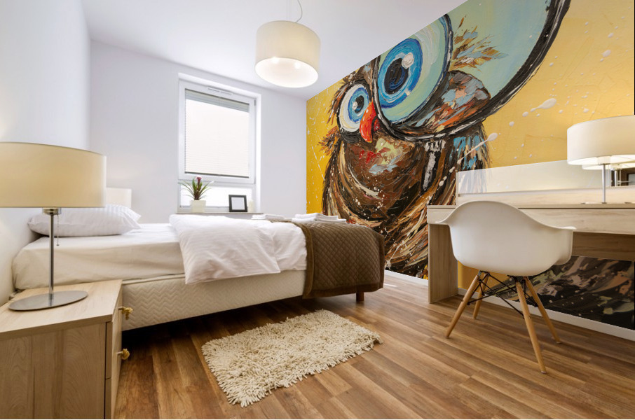 Inquisitive bird Mural print
