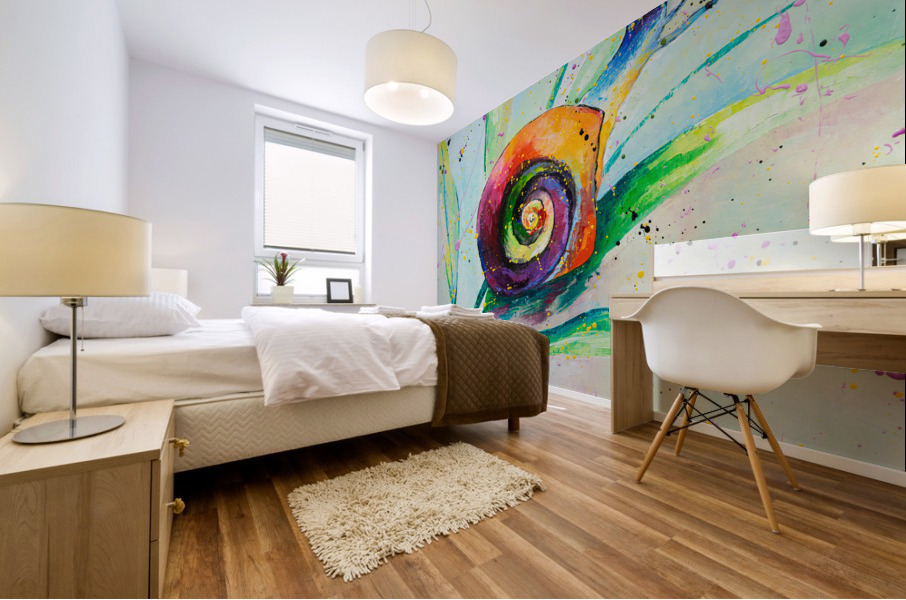 Snail Mural print
