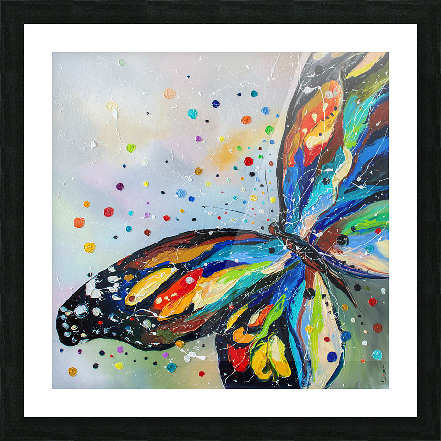 Bright Butterfly Picture Frame print