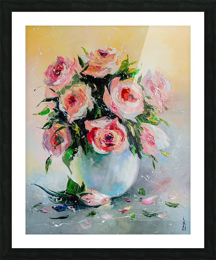 Gentle roses Picture Frame print