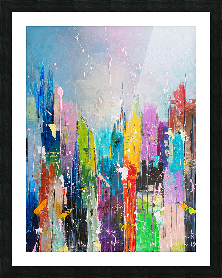 Abstract cityscape 7 Picture Frame print