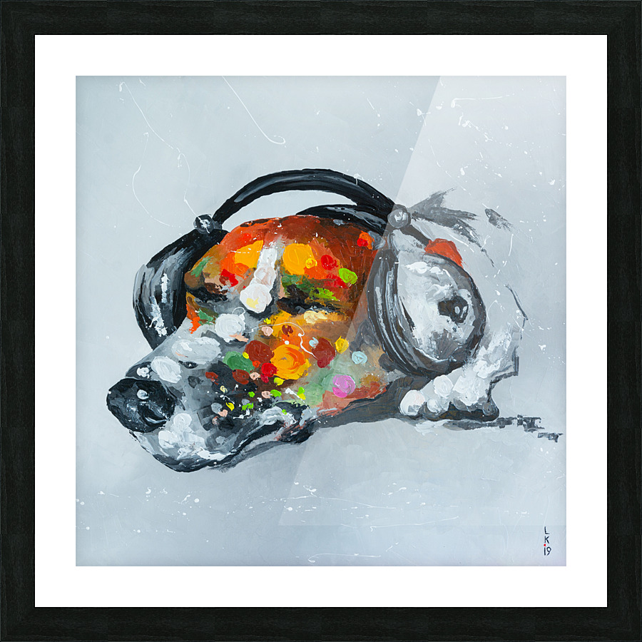 Blues for dog Picture Frame print